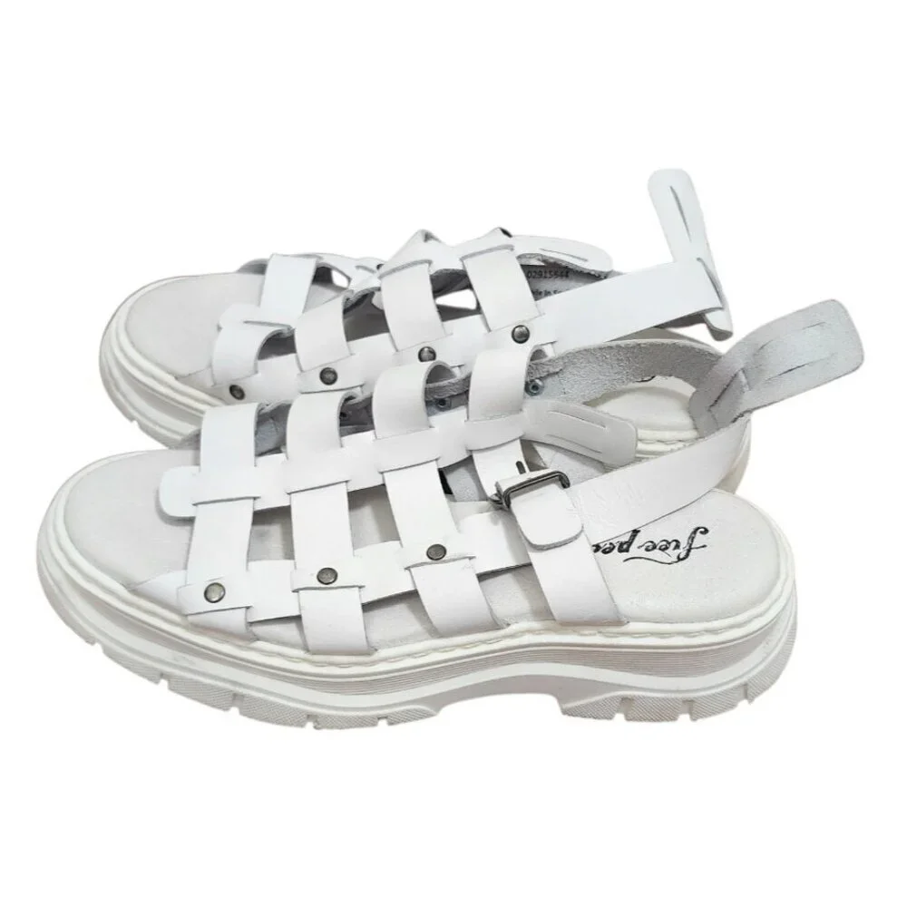 Free People Gia Gladiator Sandals Size EU 38/US 7.5 MSRP: $198 Leather